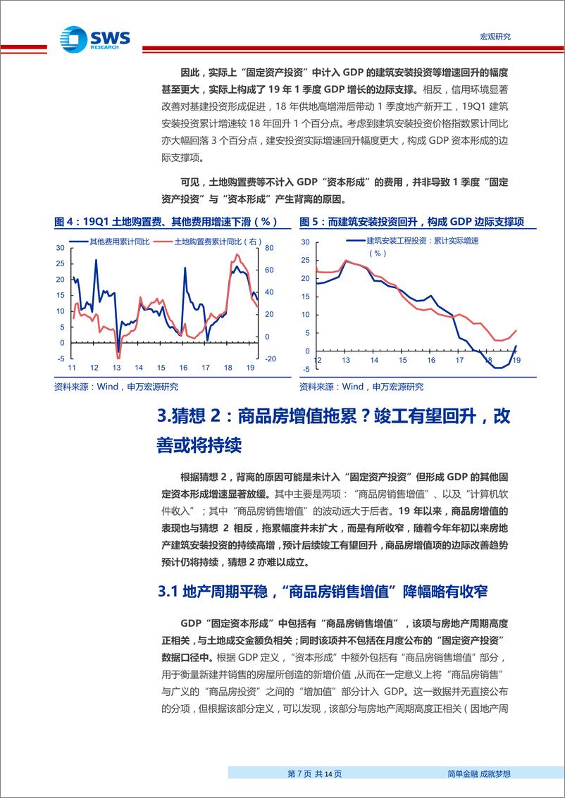 《宏观“格物”系列专题报告之六：GDP“资本形成”与“固定资产投资”背离，支撑还是拖累？-20190626-申万宏源-14页》 - 第8页预览图