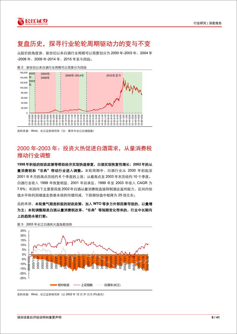 《白酒行业深度复盘系列一：行业发展驱动，由量向价，从外至内-240922-长江证券-41页》 - 第8页预览图