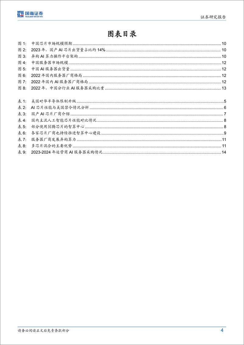 《计算机行业“自主可控”系列报告-国产AI算力：万卡集群、多芯混合时代来临-240723-国海证券-17页》 - 第4页预览图