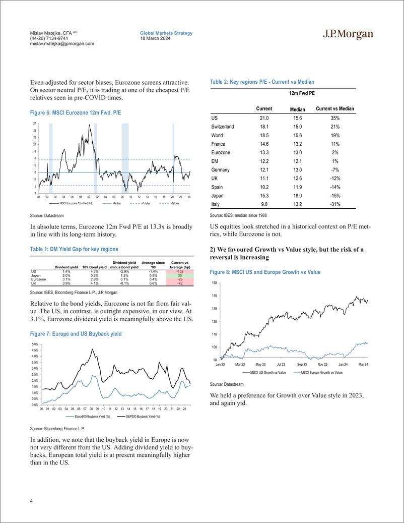 《JPMorgan-Equity Strategy Closing the OW US vs Eurozone trade-107092885》 - 第4页预览图