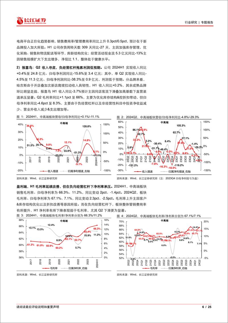 《纺织服装行业2024H1%262024Q2综述：品牌承压%26运动领跑，制造延续修复-240903-长江证券-25页》 - 第6页预览图