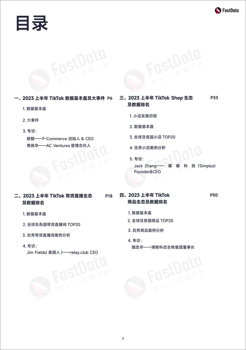 《Fastdata：2023年度上半年TikTok生态发展白皮书》 - 第4页预览图