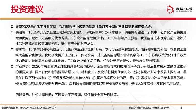 《2023年化工行业投资策略：供应链重塑、需求待复苏，科技竞争引领化工产业链新周期-20221215-东海证券-46页》 - 第3页预览图