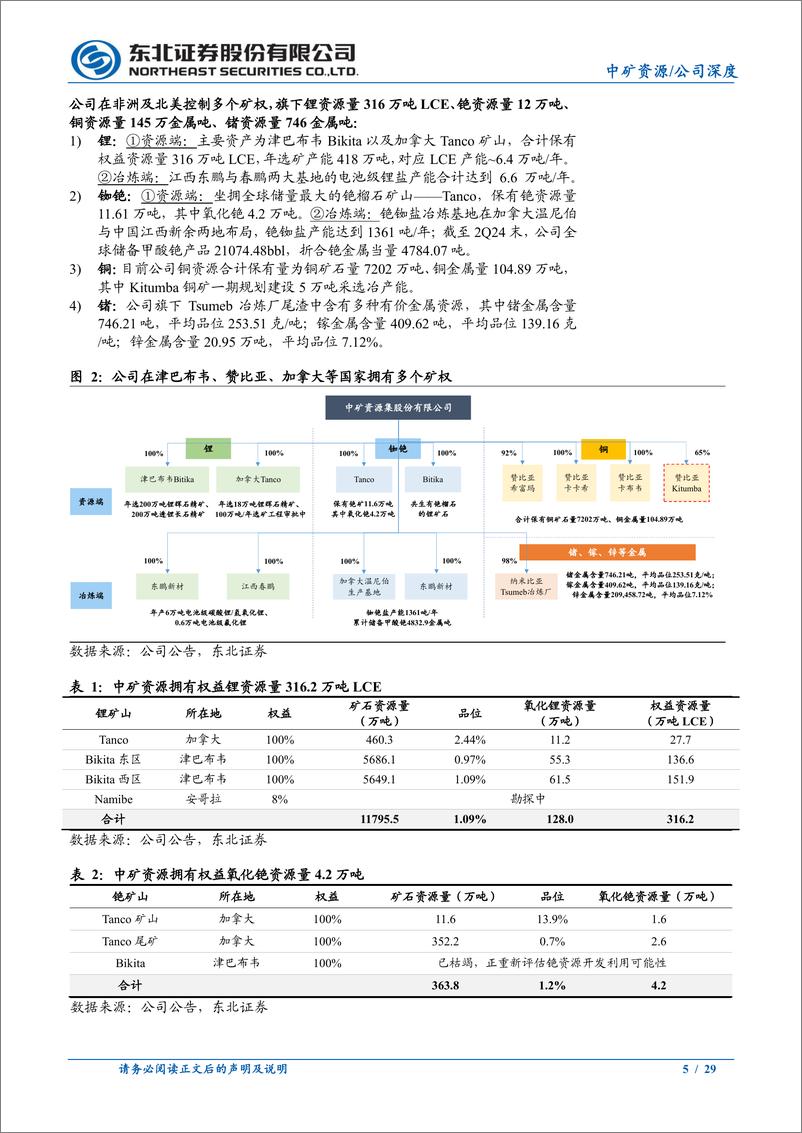 《中矿资源(002738)深度报告：居安思危，壮心不已-241013-东北证券-29页》 - 第5页预览图