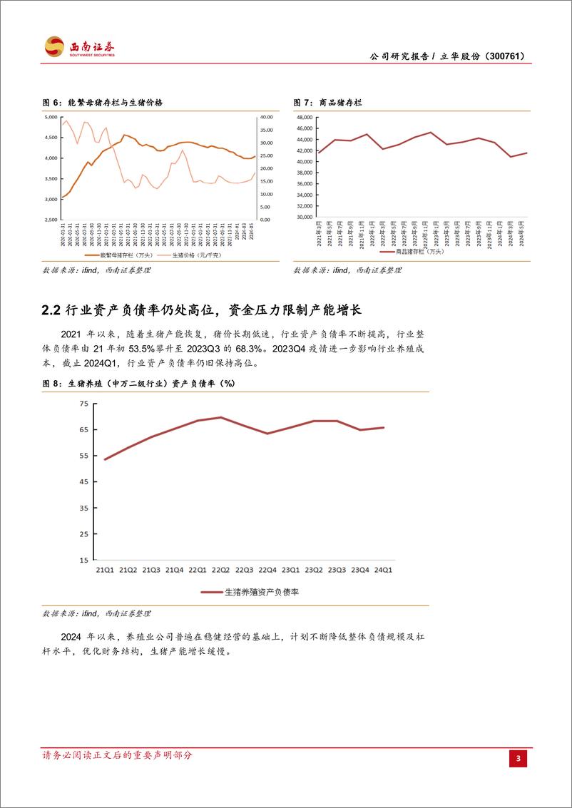 《立华股份(300761)猪鸡共振，业绩高增-240807-西南证券-20页》 - 第6页预览图