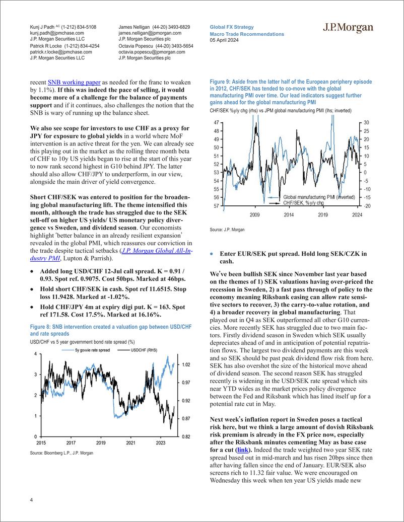 《JPMorgan Econ  FI-Macro Trade Recommendations-107422751》 - 第4页预览图