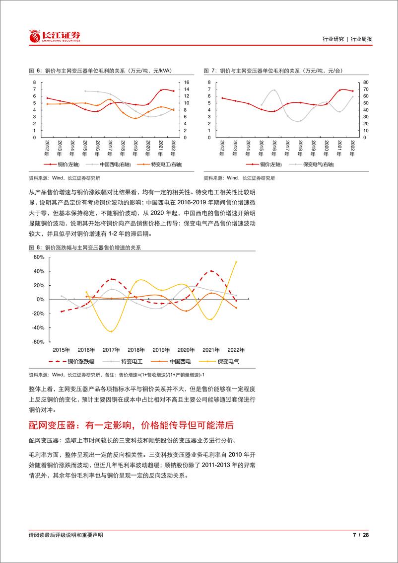 《电气设备行业：如何看待铜价上涨对电力设备公司的影响？-240324-长江证券-28页》 - 第7页预览图