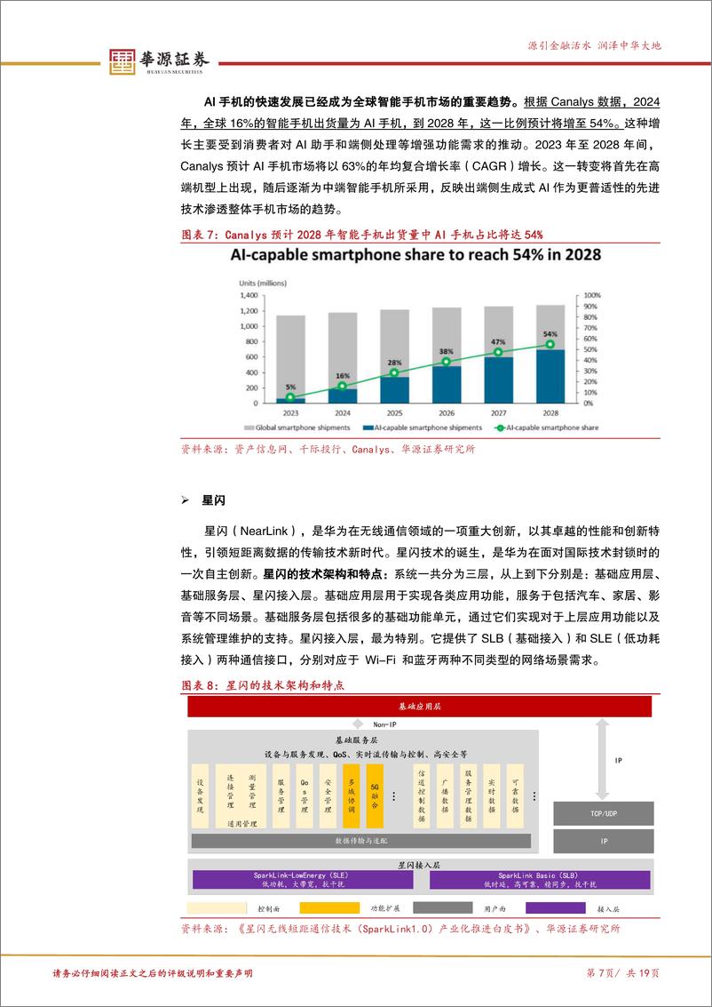 《北交所科技成长产业跟踪第三期：华为Mate品牌盛典发布鸿蒙AI新品，关注北交所鸿蒙%26星闪相关公司-241201-华源证券-19页》 - 第7页预览图