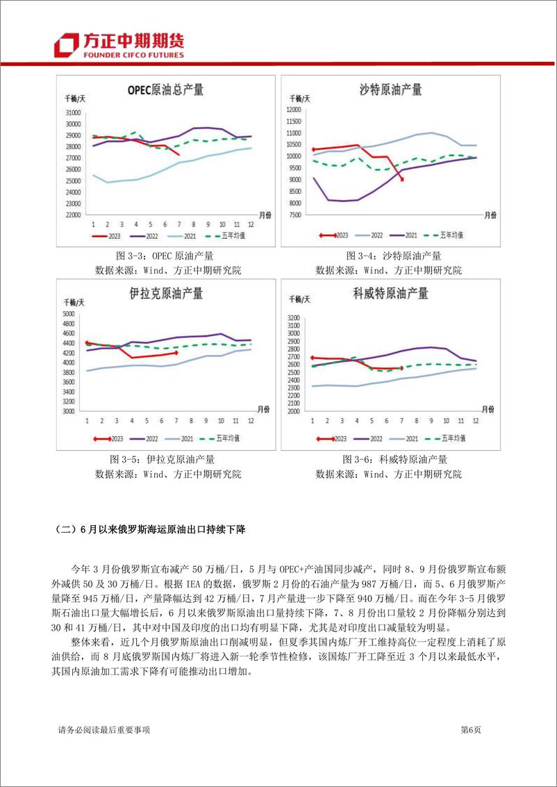 《原油三季度回顾与四季度展望：OPEC+超预期减产，油价估值进一步抬升-20230910-方正中期期货-24页》 - 第7页预览图