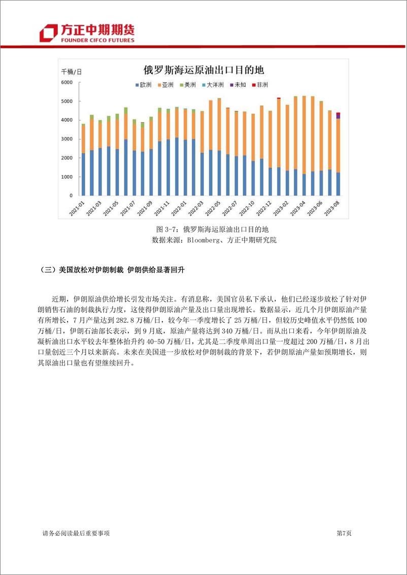 《原油三季度回顾与四季度展望：OPEC+超预期减产，油价估值进一步抬升-20230910-方正中期期货-24页》 - 第8页预览图