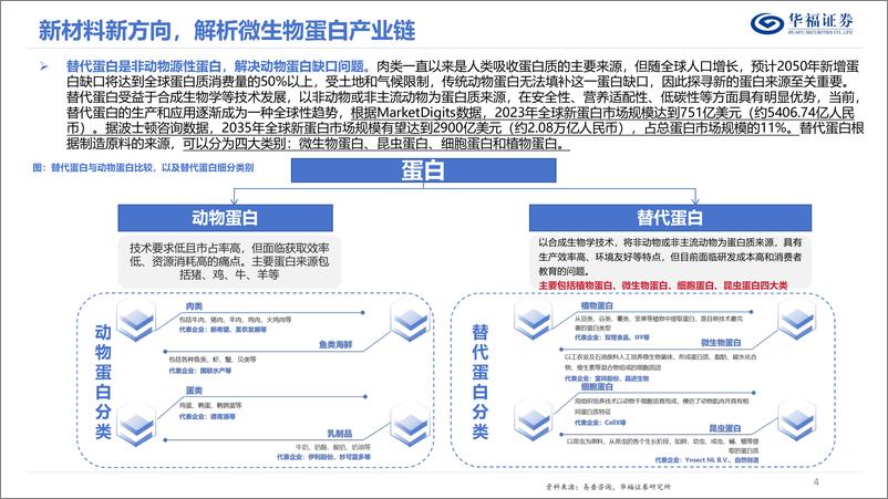 《华福证券-维生物蛋白专题：蛋白新能源，探究微生物蛋白的投资机遇》 - 第4页预览图