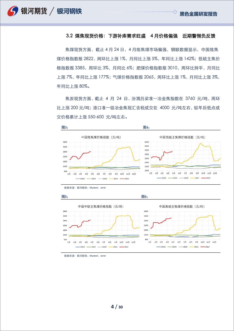 《黑色月度报告：疫情仍是重要变量，关注疫情好转后煤焦多头修复机会-20220425-银河期货-30页》 - 第5页预览图