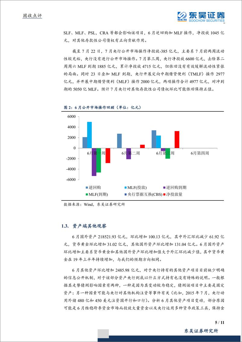 《固收点评：6月央行仍在扩表，环比同比有所下降-20190725-东吴证券-11页》 - 第6页预览图