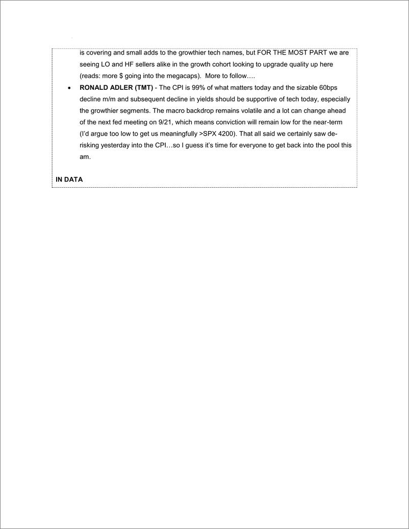 《US Market Intelligence- Morning Briefing-CPI Post-Mortem & Near-Term Market Setup, incl CTA Levels; New Nikos》 - 第8页预览图