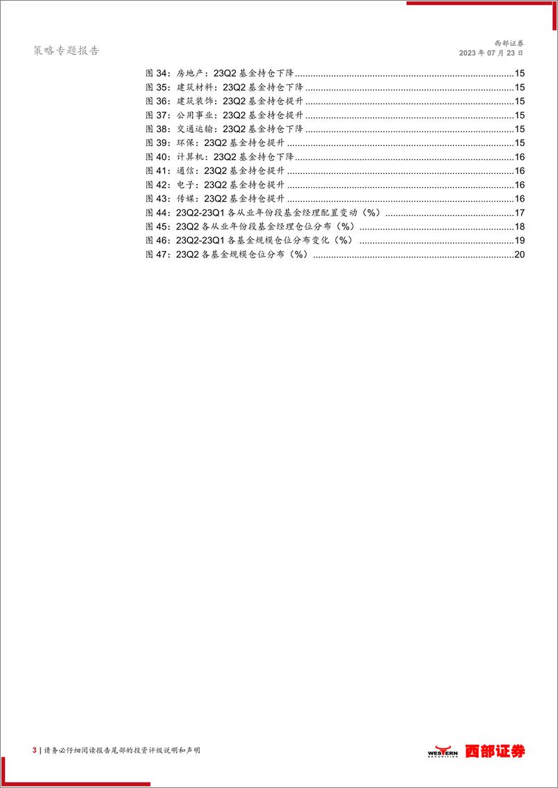 《2023Q2基金季报分析：从基金二季报探寻行业加仓空间-20230723-西部证券-21页》 - 第4页预览图