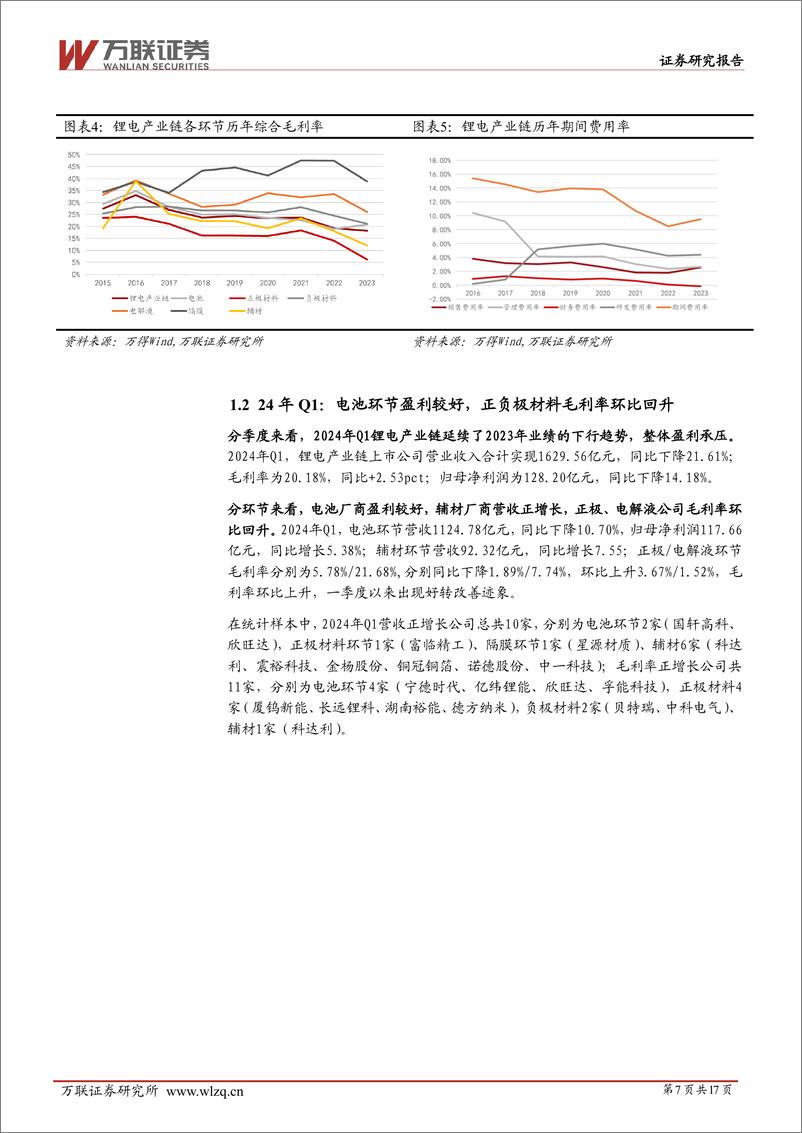 《万联证券-电力设备行业跟踪报告：整体业绩承压，电池环节盈利提升》 - 第7页预览图