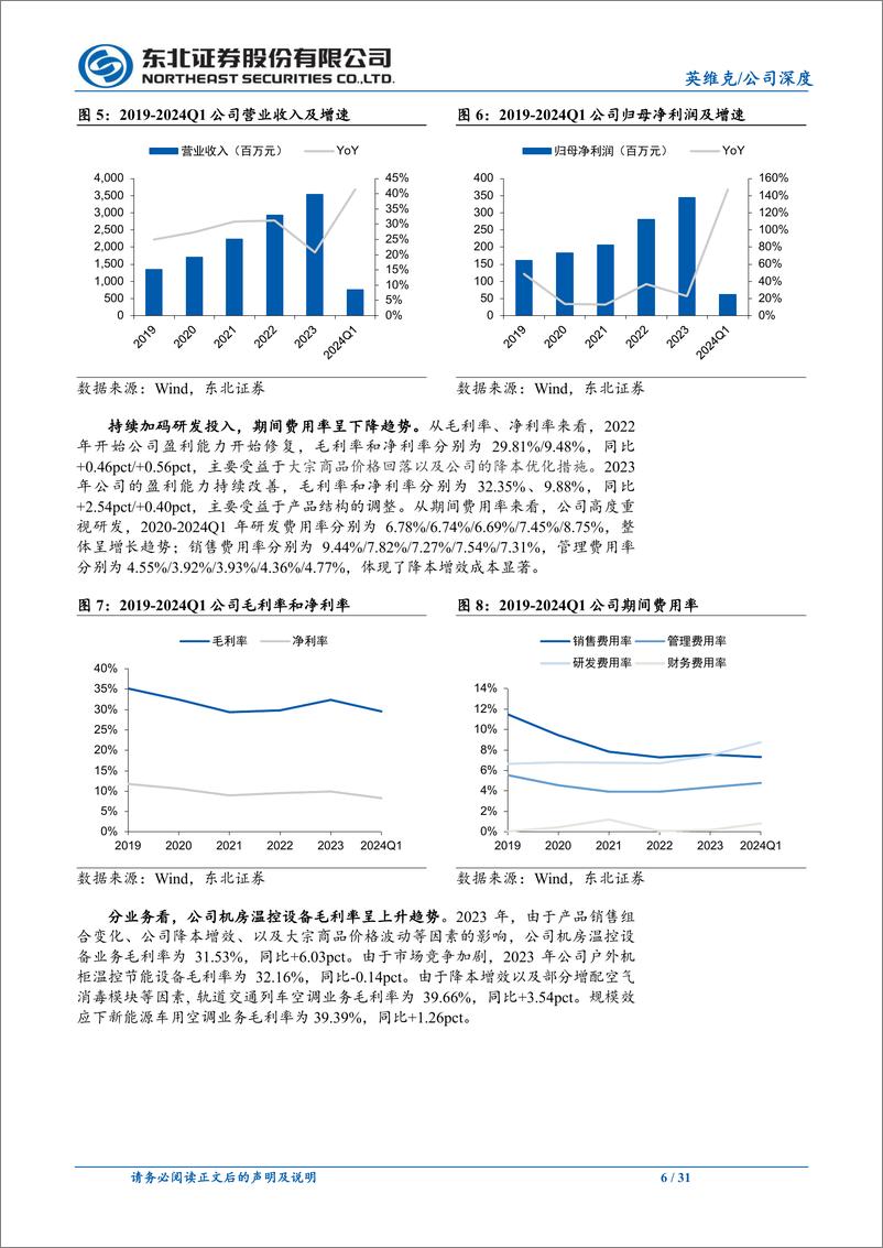 《英维克(002837)精密温控龙头厂商，AI浪潮下业绩高速增长-240802-东北证券-31页》 - 第6页预览图