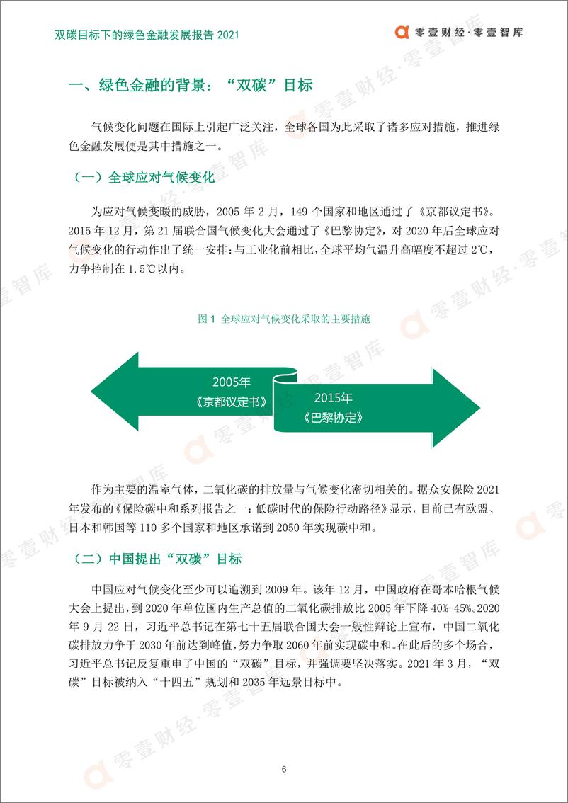 《双碳目标下的绿色金融发展报告2021-零壹智库-2022.1.25-50页》 - 第8页预览图