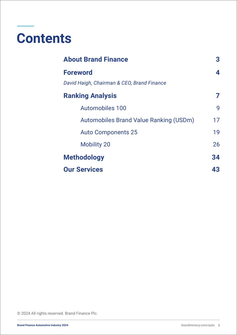 《品牌价值-最有价值和最强大的汽车、汽车零部件和移动品牌的2024年度报告（英）-2024.2-52页》 - 第2页预览图