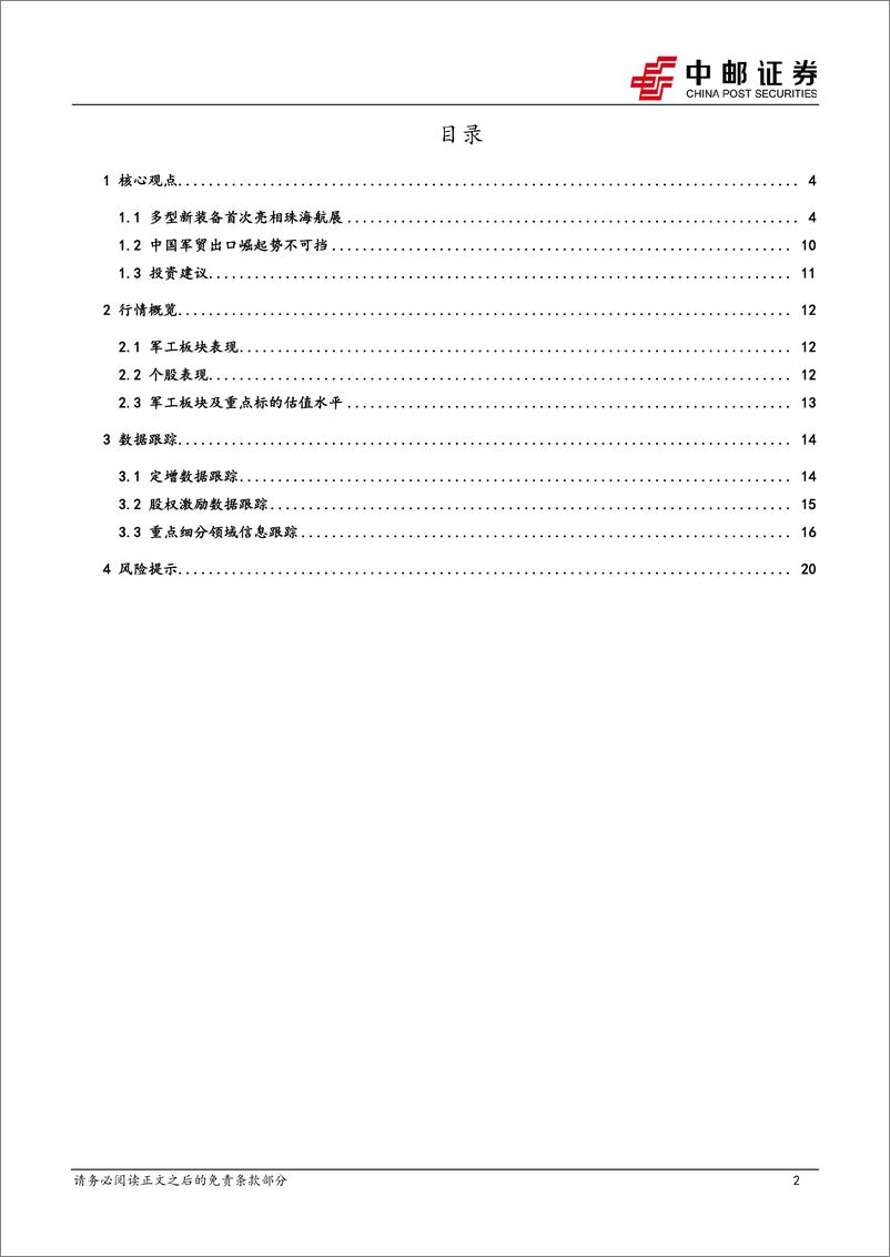 《国防军工行业报告：多型新装备首次亮相珠海航展，中国军贸出口崛起势不可挡-241117-中邮证券-22页》 - 第2页预览图