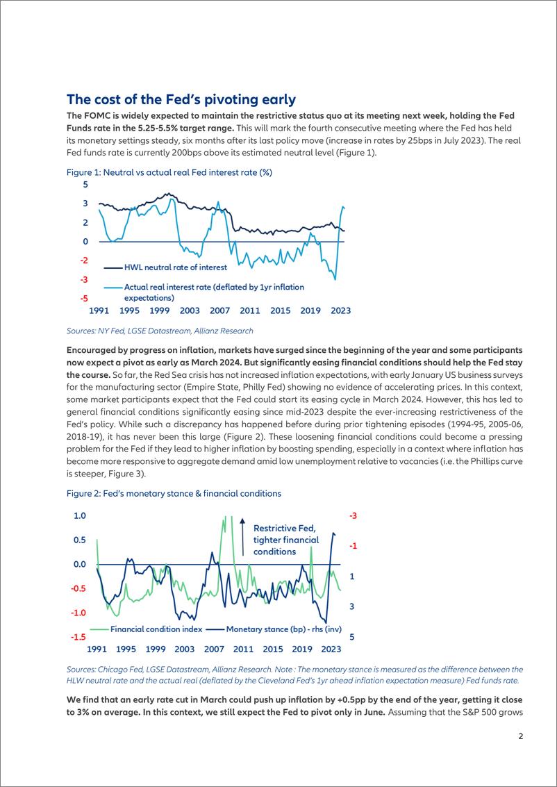 《Allianz安联：2024美联储的早期转向将有利于降低红海牛鞭效应，而欧元区也将迎来自己的软着陆（英文版）》 - 第2页预览图