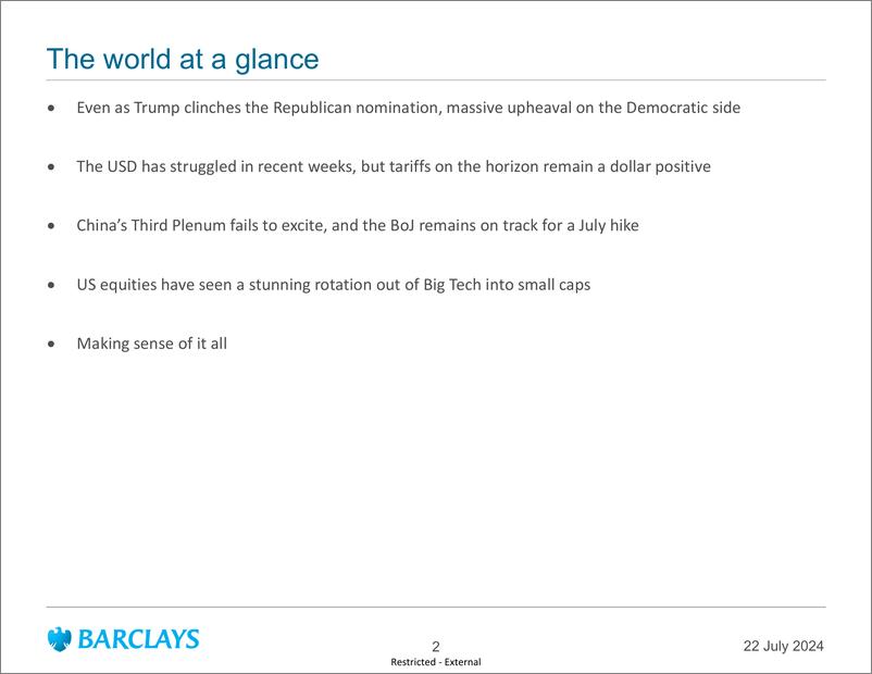 《Barclays_Global_Macro_Thoughts_A_political_earthquake_in_the_US》 - 第2页预览图