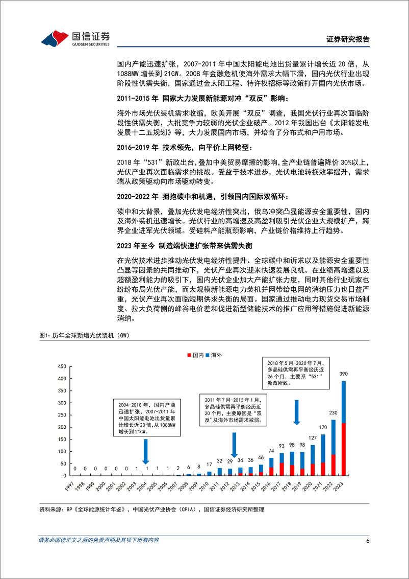 《国信证券-光伏行业估值研究专题：践行双碳战略，龙头胜出可期》 - 第6页预览图