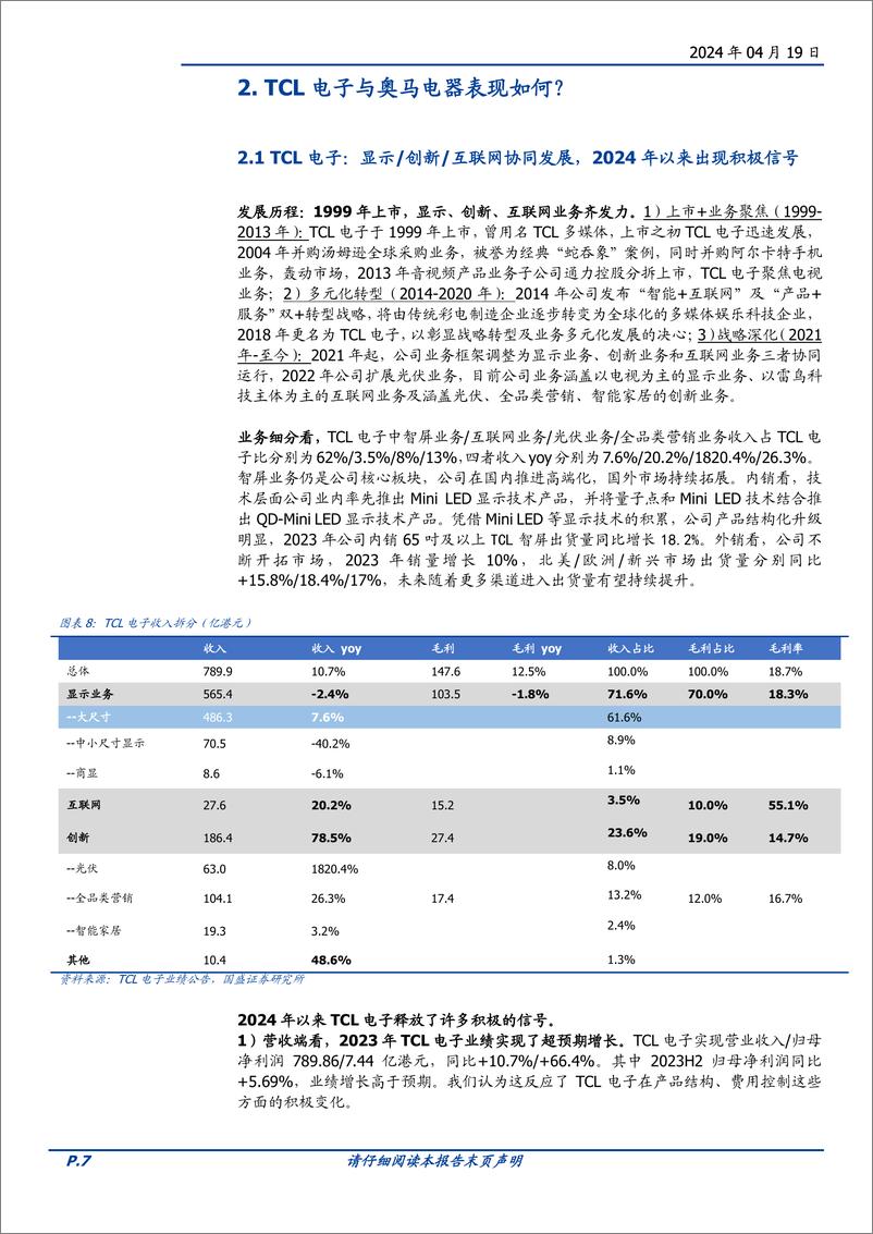 《家用电器行业TCL专题报告系列一：TCL系资产及关联交易梳理-240419-国盛证券-17页》 - 第7页预览图