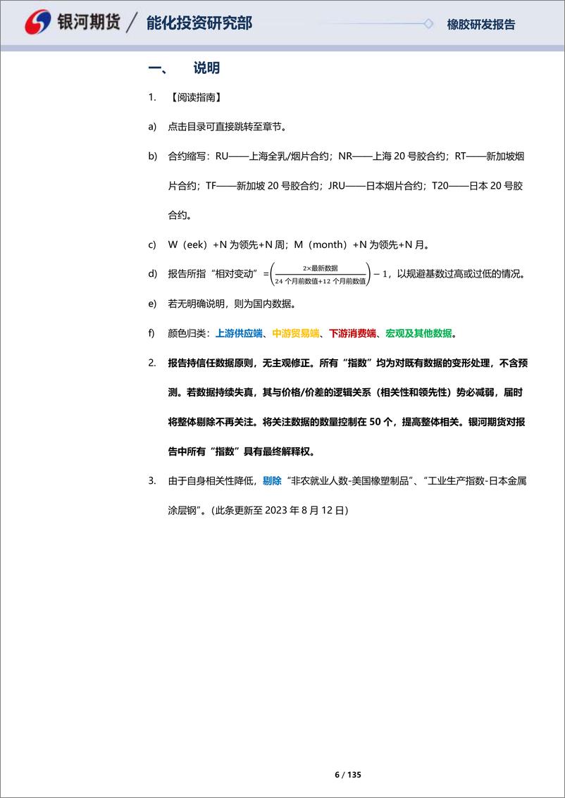 《天然橡胶及20号胶月报：东南亚边际减产，国内净进口增量-20230730-银河期货-135页》 - 第7页预览图