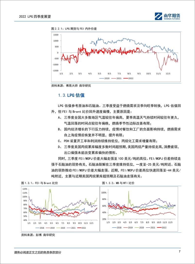 《2022LPG四季度展望：旺季预期，价格难言乐观-20221001-南华期货-17页》 - 第8页预览图