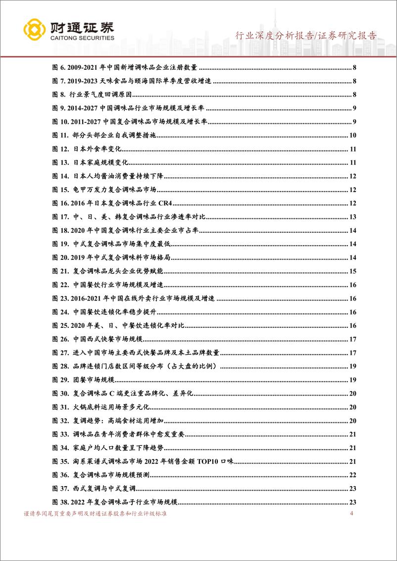 《复合调味品行业报告：否极泰来，星辰大海-240313-财通证券-37页》 - 第4页预览图