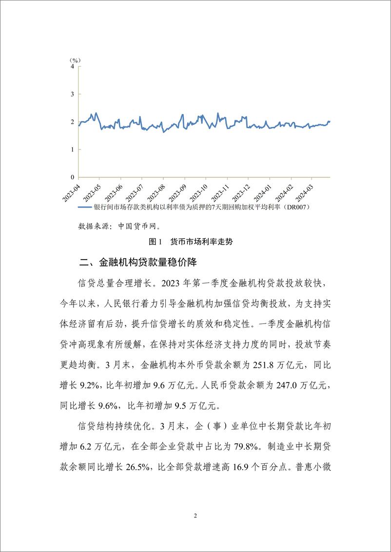 《中国人民银行货币政策分析小组：2024年第一季度中国货币政策执行报告》 - 第8页预览图