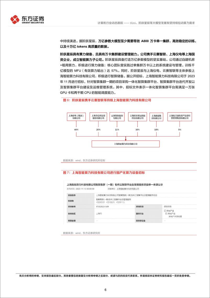 《计算机行业动态跟踪：Kimi、阶跃星辰等大模型发展有望持续拉动算力需求-240324-东方证券-10页》 - 第6页预览图