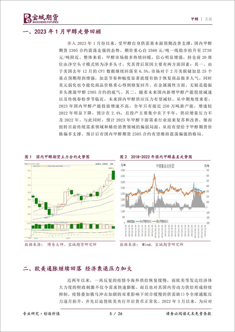 《甲醇月报：供需预期改善，甲醇稳步走强-20230131-宝城期货-26页》 - 第6页预览图