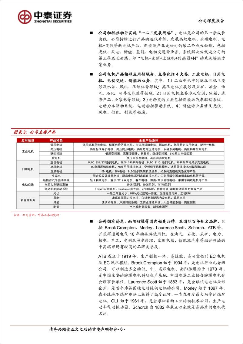 《卧龙电驱(600580)全球电机龙头企业，航空电机具备卡位优势-240605-中泰证券-27页》 - 第6页预览图