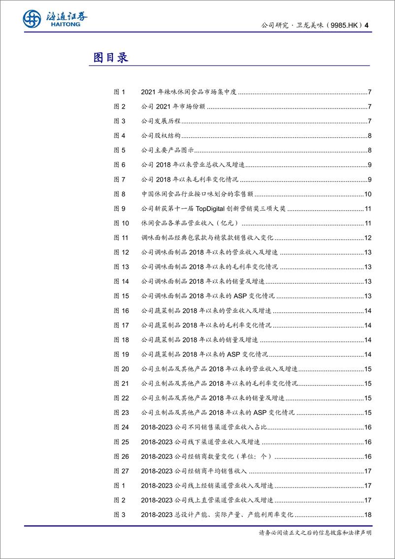 《卫龙美味(9985.HK)首次覆盖：中国辣味休食龙头，盈利能力优异，第二曲线快速成长-240624-海通证券-22页》 - 第4页预览图