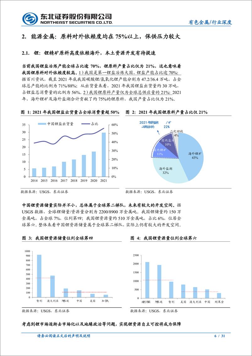 《有色金属行业：产业链安全战略高度提升，哪些金属值得关注？-20221027-东北证券-31页》 - 第7页预览图