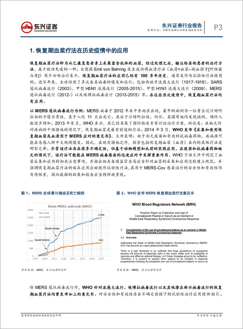 《医药行业：寻根究底再认知恢复期血浆疗法-20200217-东兴证券-12页》 - 第4页预览图