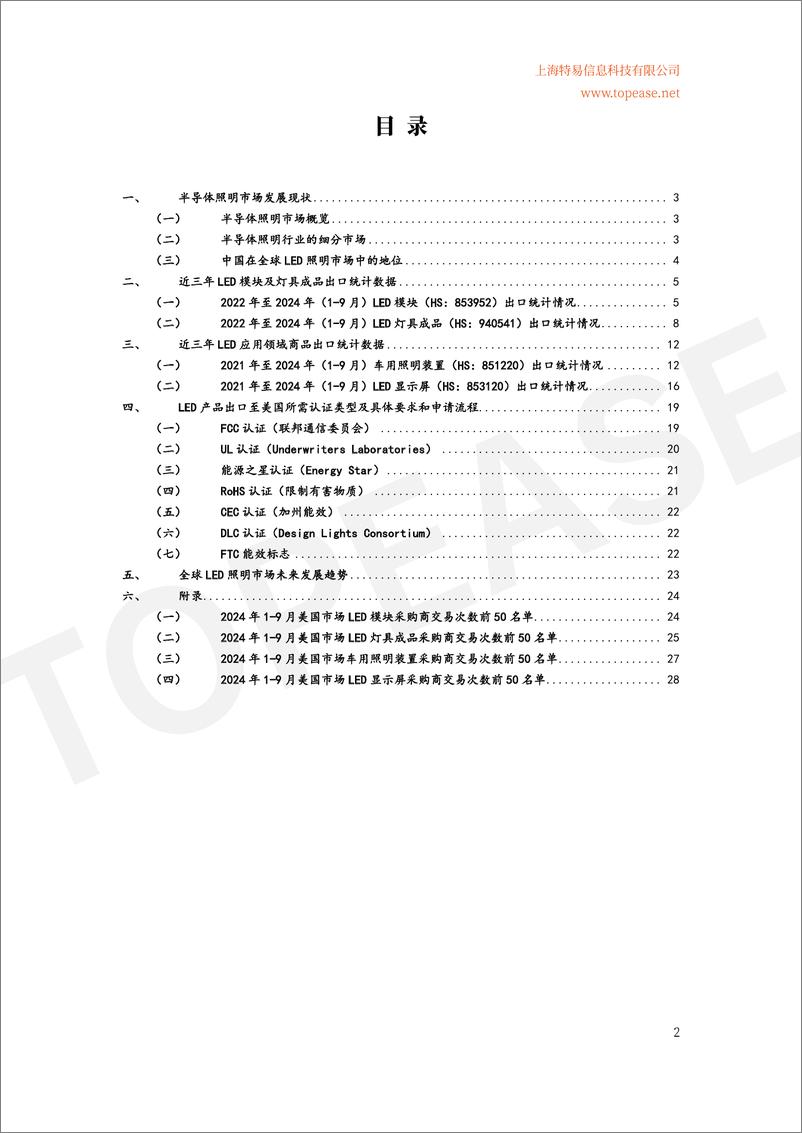 《2024年中国半导体照明及应用领域出口统计及市场发展趋势分析白皮书》 - 第3页预览图