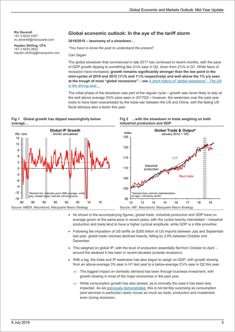 《麦格理-全球宏观经济年中展望：贸易战和它造成的损失-2019.7.8-47页》 - 第4页预览图