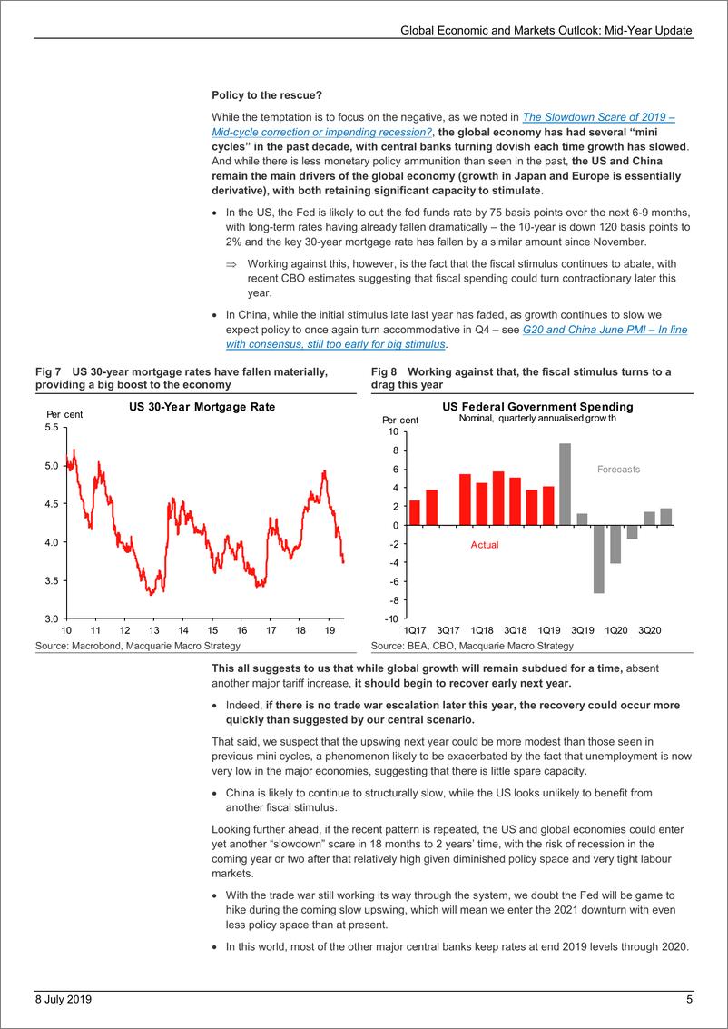 《麦格理-全球宏观经济年中展望：贸易战和它造成的损失-2019.7.8-47页》 - 第6页预览图