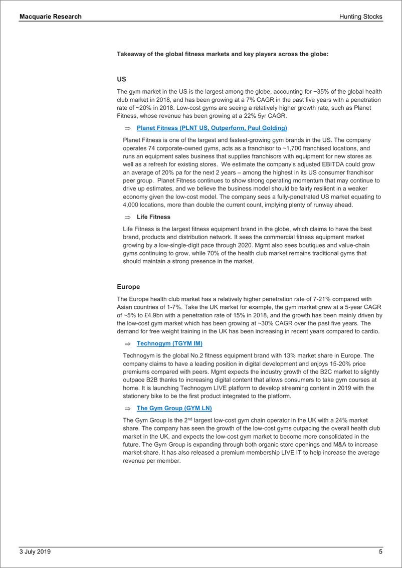 《麦格理-全球-股票策略-寻找价值股：全球健身界—行动起来-2019.7.3-79页》 - 第6页预览图