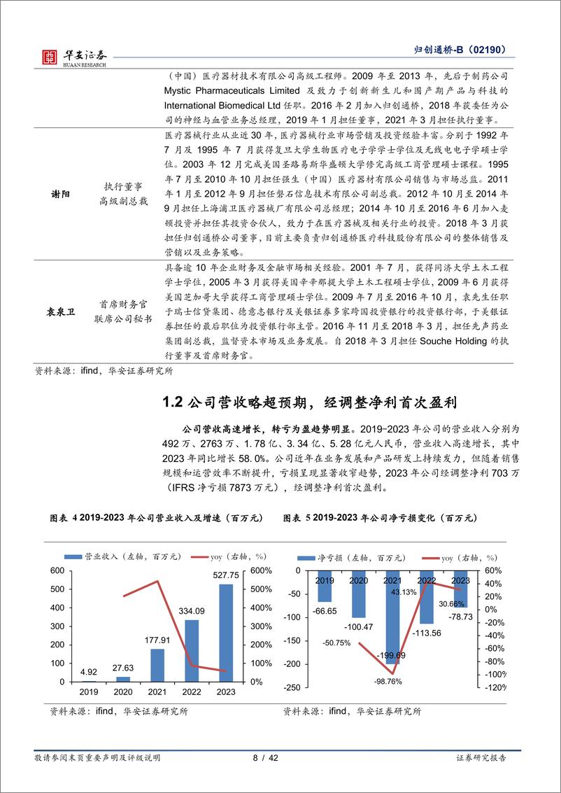 《华安证券-归创通桥-B-02190.HK-构建神经＋外周介入完整版图，步入产品收获期》 - 第8页预览图