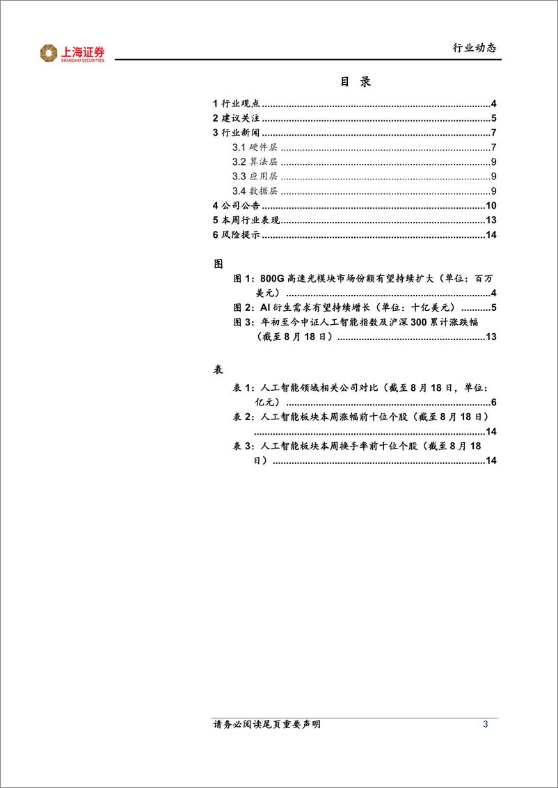 《2023-08-24-信息技术-人工智能主题周报：人工智能应用落地，算力通信需求强劲-上海证券》 - 第3页预览图