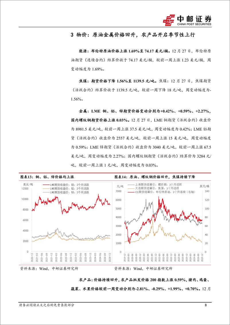 《高频数据跟踪：商品房成交边际改善，原油金属价格回升-241229-中邮证券-13页》 - 第8页预览图