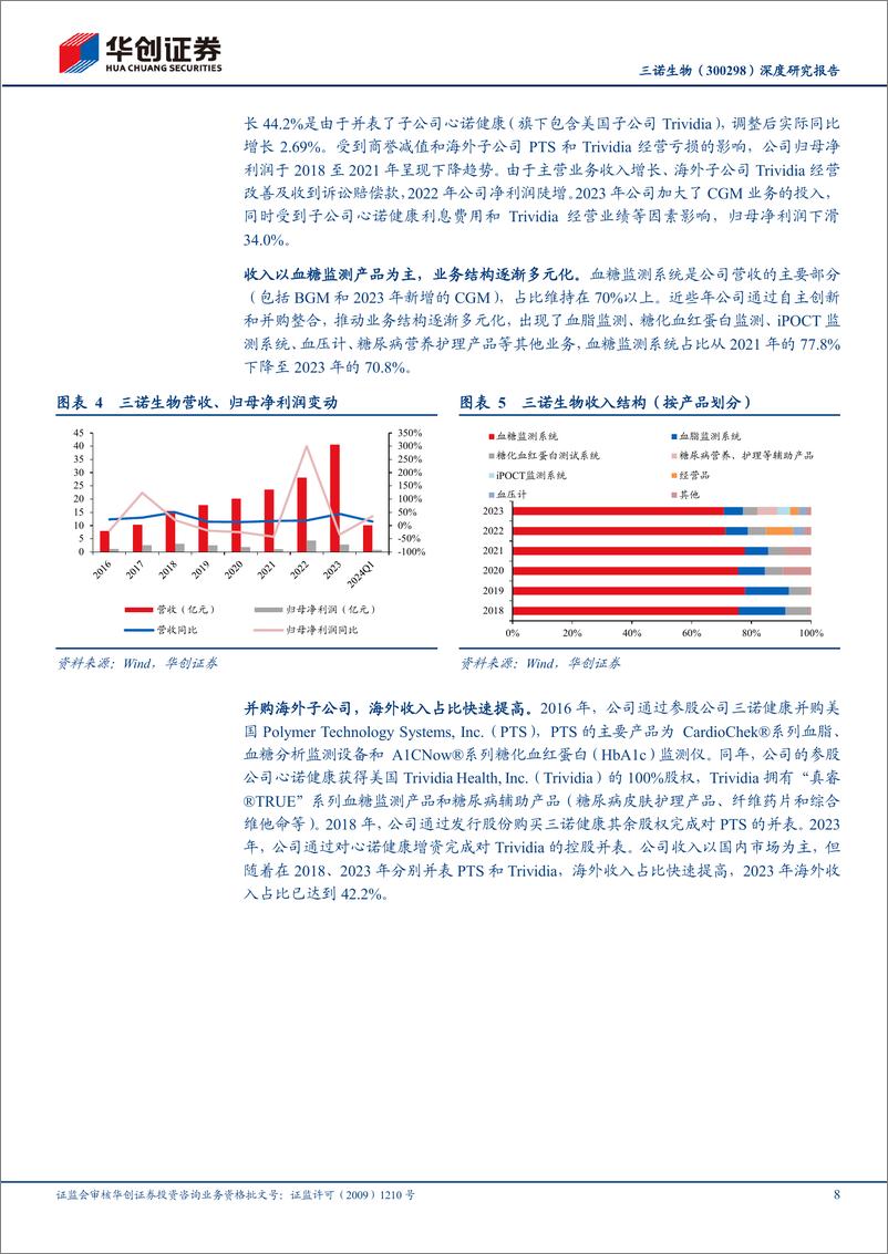 《三诺生物(300298)深度研究报告：CGM大有可为-240529-华创证券-29页》 - 第8页预览图