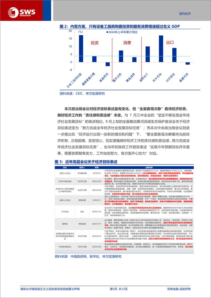 《9月中央政治局会议学习理解：政策开始“抢时间”-240926-申万宏源-12页·》 - 第5页预览图