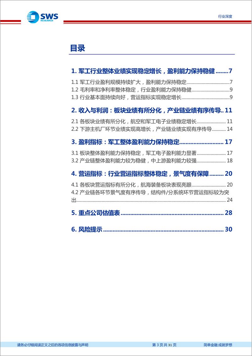 《国防军工行业2023年中报总结：行业景气度有序传导，业绩有望持续稳健增长-20230913-申万宏源-31页》 - 第4页预览图