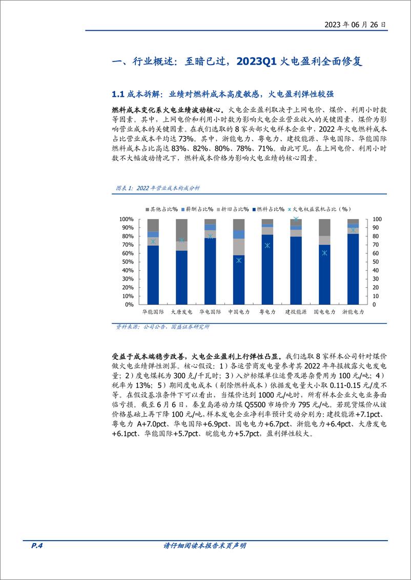 《公用事业行业火电专题：价差修复扩利润，绿电转型塑估值-20230626-国盛证券-23页》 - 第5页预览图