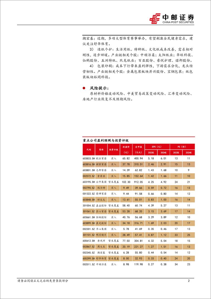 《轻工制造行业：2月行业月报，培育智能家居消费，黄金价格大幅上涨-240308-中邮证券-20页》 - 第2页预览图